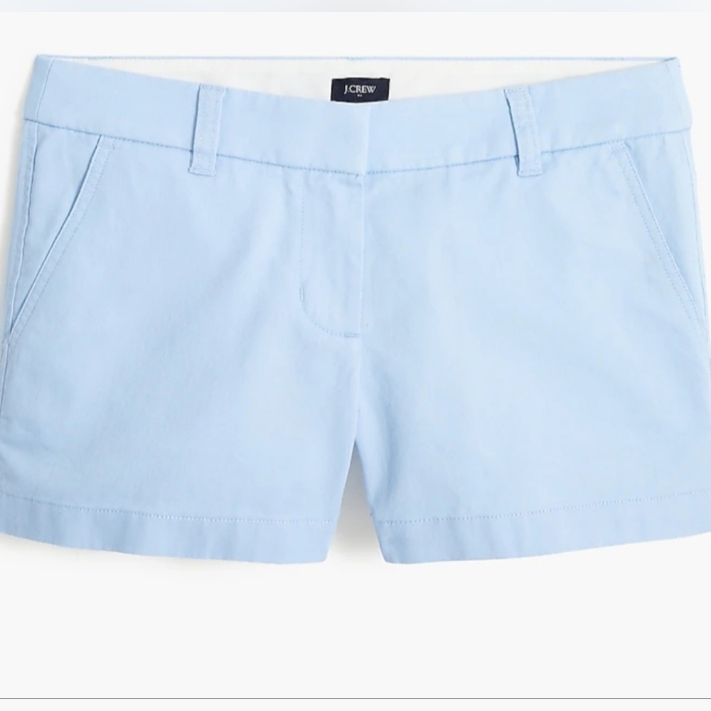 J. Crew Women's 3.5" Classic Chino Short In Pale Chambray Women's Size 4